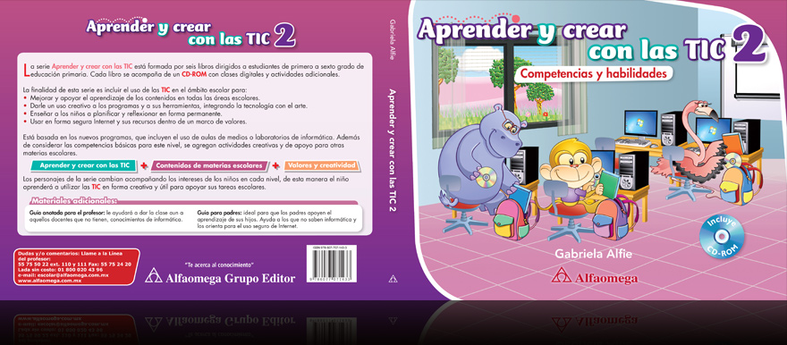 Portada de libro: Aprender y Crear con las TIC 2